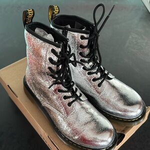 Dr.Martens 1460 Y Crinkle Metallic Boots
